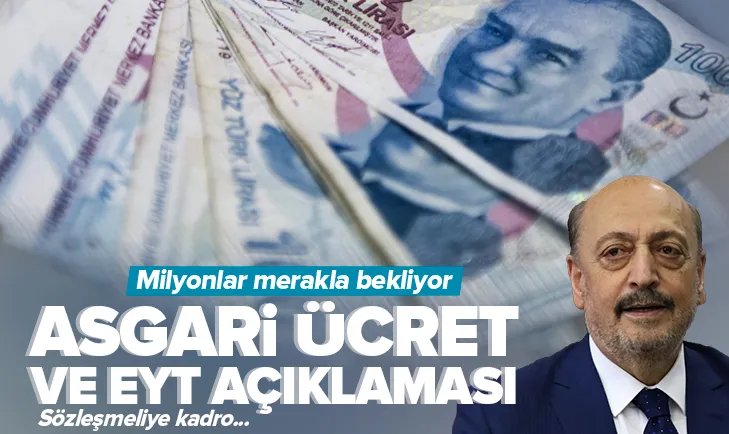 Bakan Bilginden asgari ücret ve EYT açıklaması