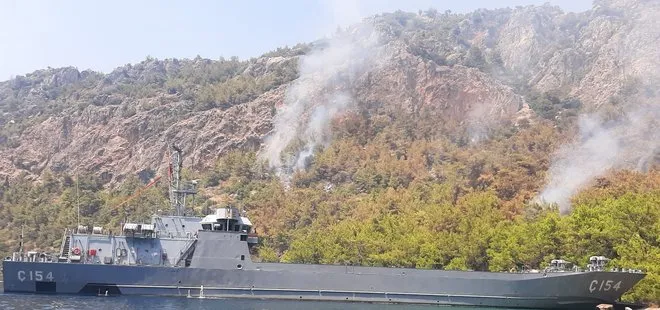 Çıkarma gemileriyle müdahale edildi! Milli Savunma Bakanlığı duyurdu