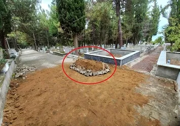 Sinop'ta şaşkına çeviren olay! Yolu söküp mezar yaptılar