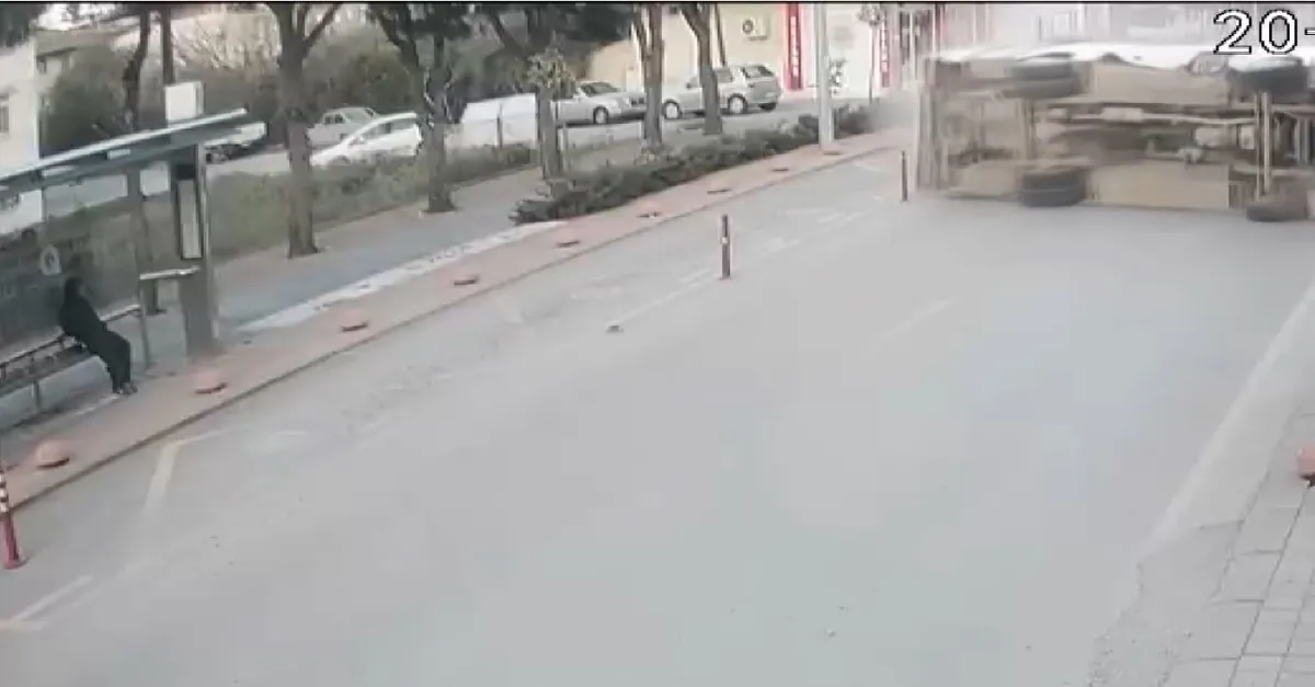 Antalya'da ilginç olay! Duraktaki kişinin rahatlığı 'pes' dedirtti! Kılını bile kıpırdatmadı |Video