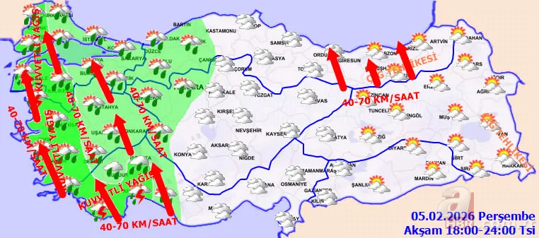 Meteoroloji uyardı: Batıda yağış, doğuda sert soğuk dalgası! Şemsiye haftası başladı 20