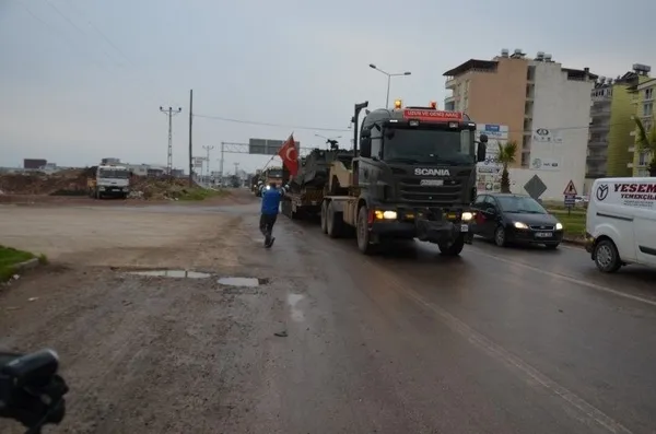 Suriye sınırına askeri sevkiyat