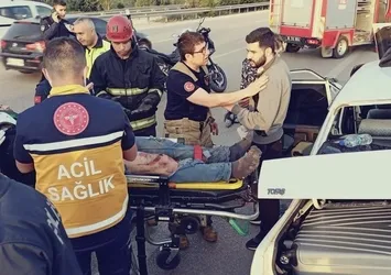 Bursa’da trafik kazasında 4 kişi yaralandı