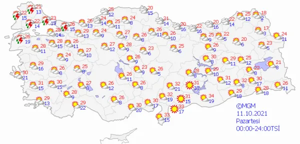 1633792647171.png Meteoroloji peş peşe uyardı! Şiddetini artırarak devam edecek! Soğuk hava ve yağış... - 7