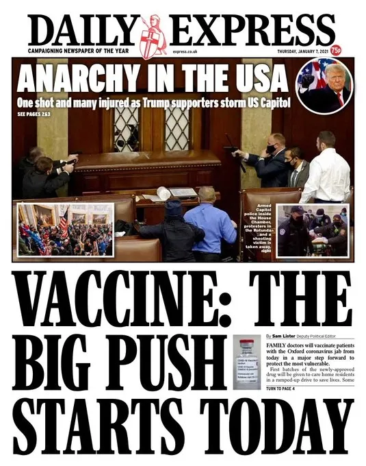 ABD’deki Kongre baskınına dünya basınından ve ülkelerden tepki