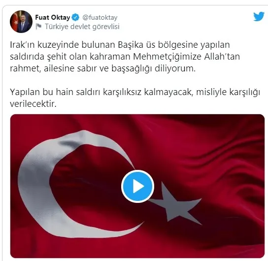 Son dakika: Başika’da Türk askeri üs bölgesine kalleş saldırı! MSB: 1 asker şehit oldu