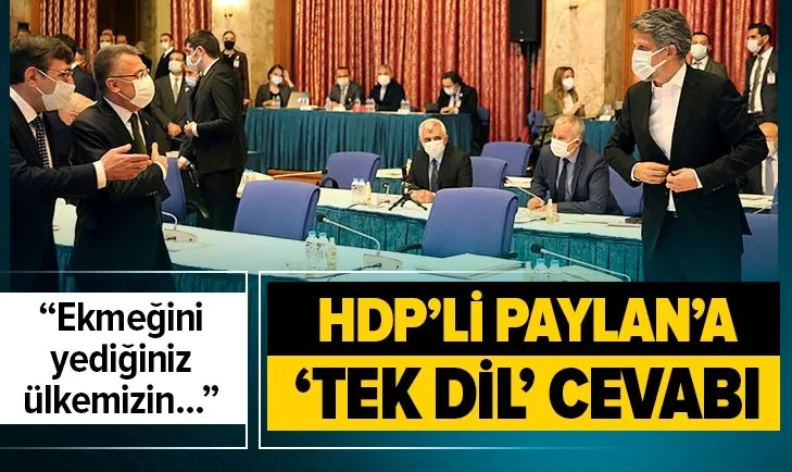 Cumhurbaşkanı Yardımcısı Fuat Oktay'dan HDP'li Garo Paylan'a tek dil cevabı