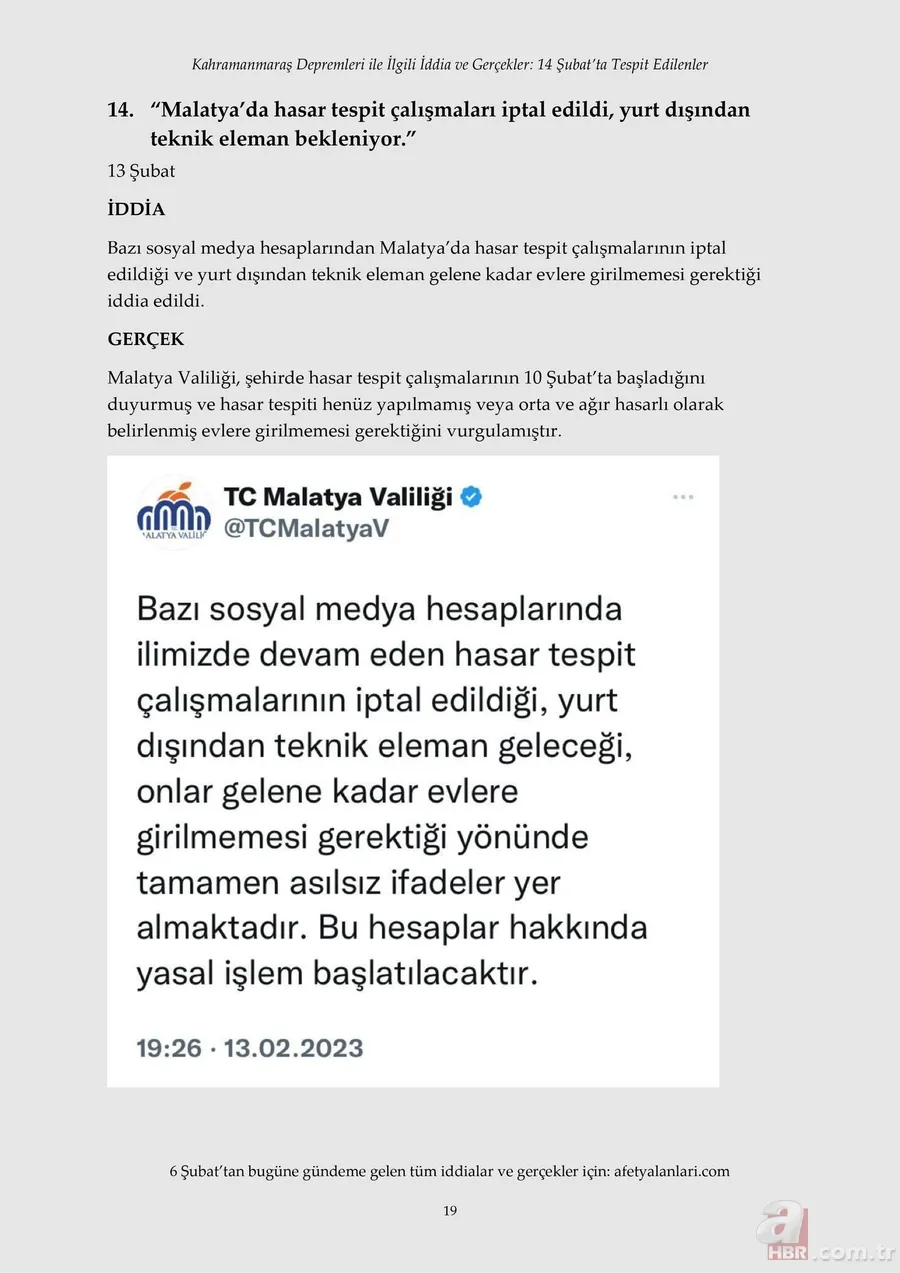 Kahramanmaraş depremi sonrası korkunç yalanlar! Muhalefet ve sosyal medyanın provokasyonu çürütüldü 22
