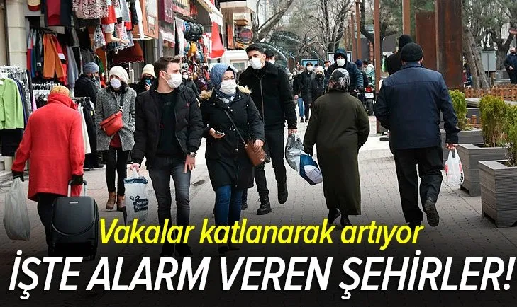 Türkiye'nin güncellenen koronavirüs haritasında o iller alarm veriyor! Vaka sayıları katlanarak artıyor