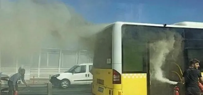 Haliç’te metrobüs yangını! Olay yerine çok sayıda ekip sevk edildi
