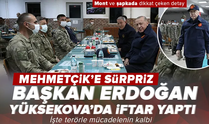 Başkan Erdoğan, Mehmetçik ile iftar yaptı