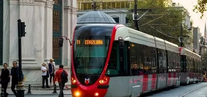 Kabataş-Bağcılar tramvay hattında tel koptu: Seferler aksadı