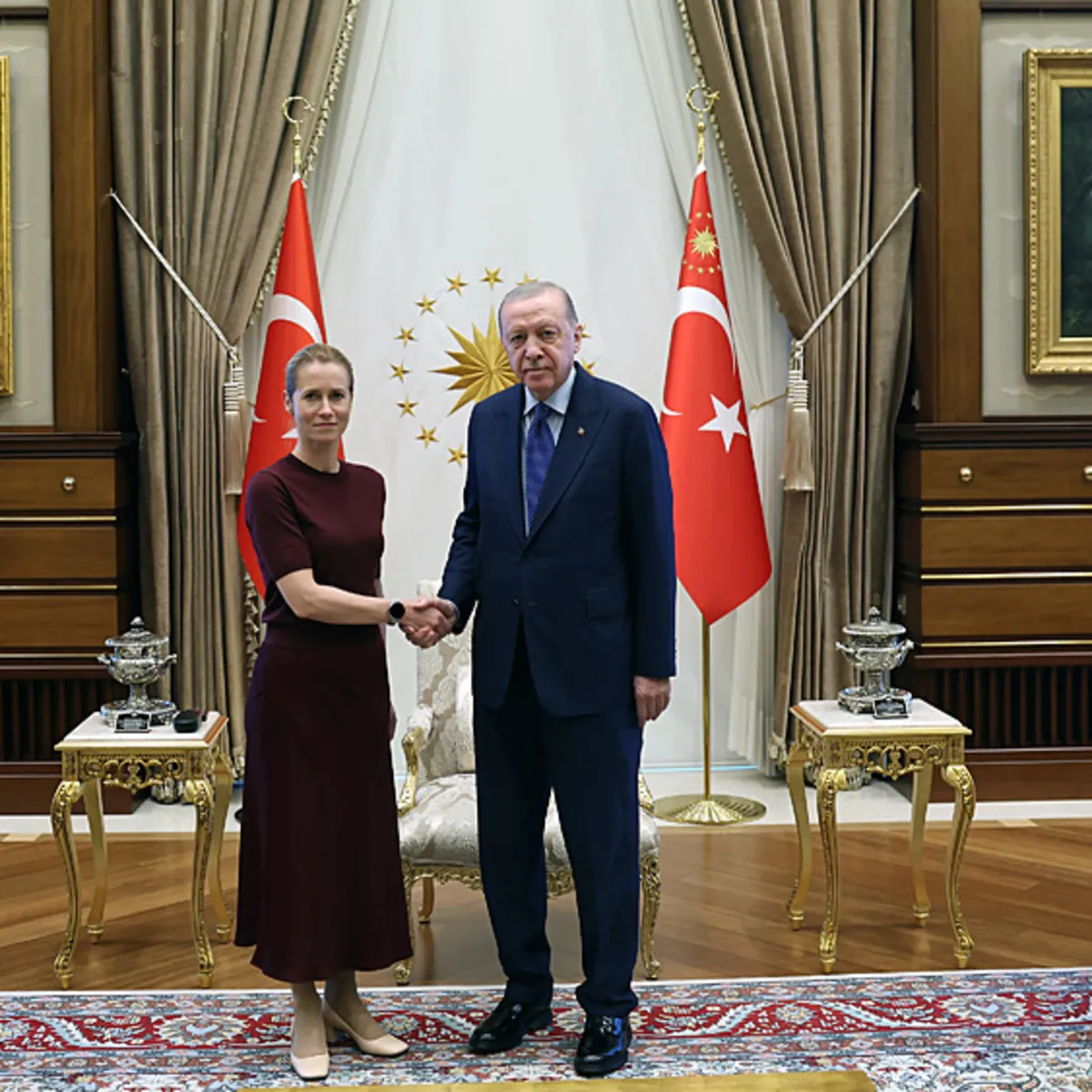 Başkan Erdoğan AB Dış İlişkiler ve Güvenlik Politikası Yüksek Temsilcisi Kallas'ı kabul etti