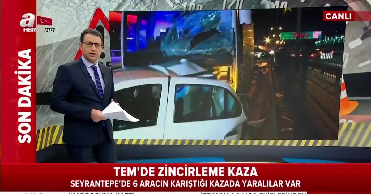 TEM'de zincirleme kaza!