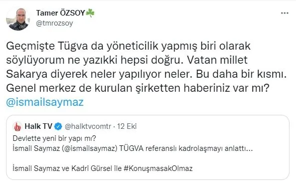 TÜGVA’ya yönelik iftira kampanyası yürüten Gelecek Partili Tamer Özsoy’un sahtekarlık vesikaları ortaya çıktı
