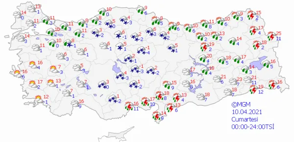 1617988734890.png Meteoroloji'den o iller için sağanak yağış ve fırtına uyarısı! İstanbul Ankara ve İzmir'de hava durumu - 5