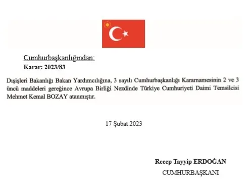 Son dakika: Dışişleri Bakanlığı Bakan Yardımcılığına 2 atama - 1
