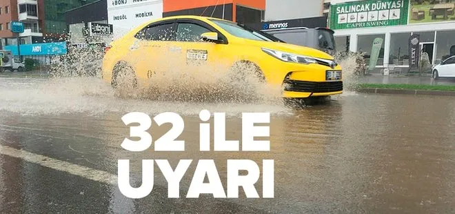 Meteoroloji’den 32 il için peş peşe sağanak ve sel uyarısı! İstanbul ve Ankara listede mi? İşte 5 günlük hava durumu