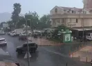 Dolu ile karışık sağanak yağış hayatı olumsuz etkiledi