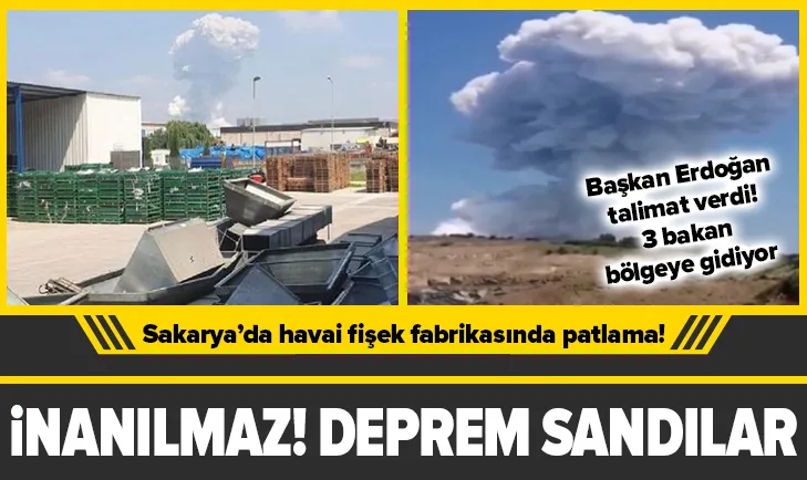 Sakarya’da havai fişek fabrikasında patlama!