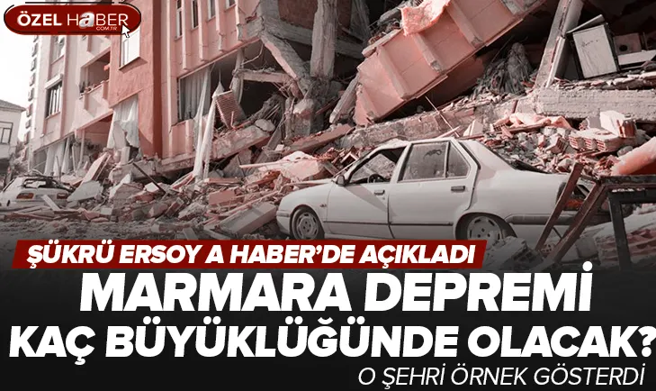 Marmarada depreminin büyüklüğü için rakam verdi