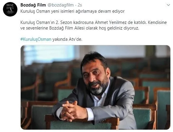 Kuruluş Osman’ın kadrosuna bir bomba isim daha! Kadın dizisinde hayran bırakmıştı...