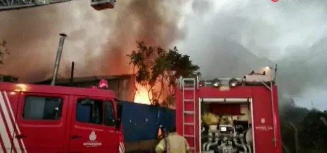Kartal'da yangın! Çok sayıda itfaiye olay yerinde...