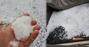 Mayıs ayı ortasında şiddetli dolu yağışı