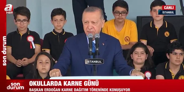 Son dakika: Başkan Erdoğan’dan 2021-2022 Eğitim Öğretim Yılı Karne Dağıtım Töreni’nde önemli açıklamalar