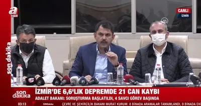 Son dakika: Bakanlar İzmir depremi hakkında flaş açıklamalarda bulundu