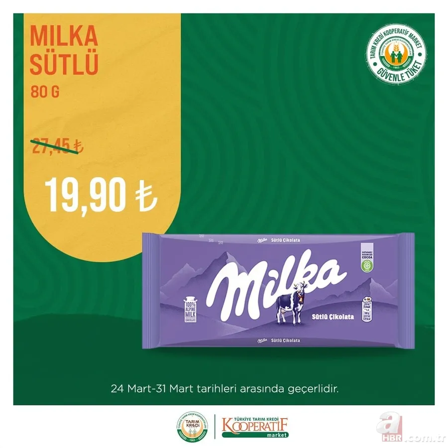 Tarım Kredi MARKET Mart İNDİRİMLERİNDE YOK YOK! Anne babalar dikkat! Bebek bezinde %12 düşüş! ÇAY 69.90, Hurma 16,90 TL! 6