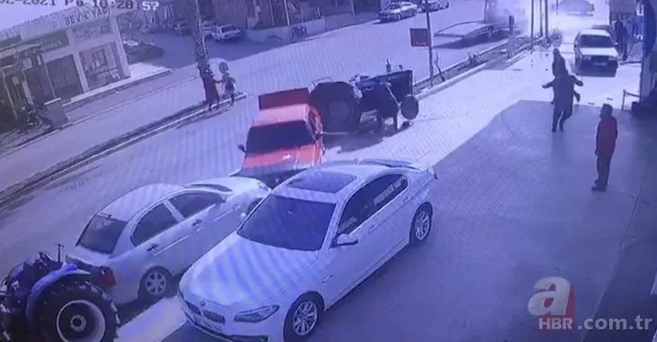 Antalya'da sürücüsüz traktör ortalığı savaş alanına çevirdi