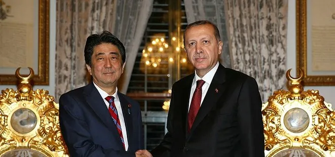 Son dakika: Başkan Erdoğan Japonya Başbakanı Abe ile görüştü