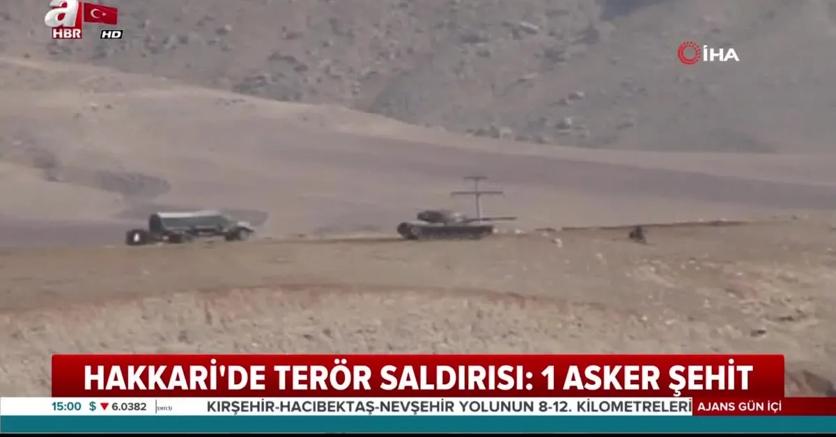 Hakkari'de terör saldırısı: 1 asker şehit