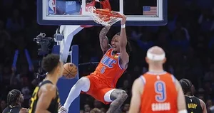 NBA’de Thunder sahasında Warriors’a karşı zorlanmadı!