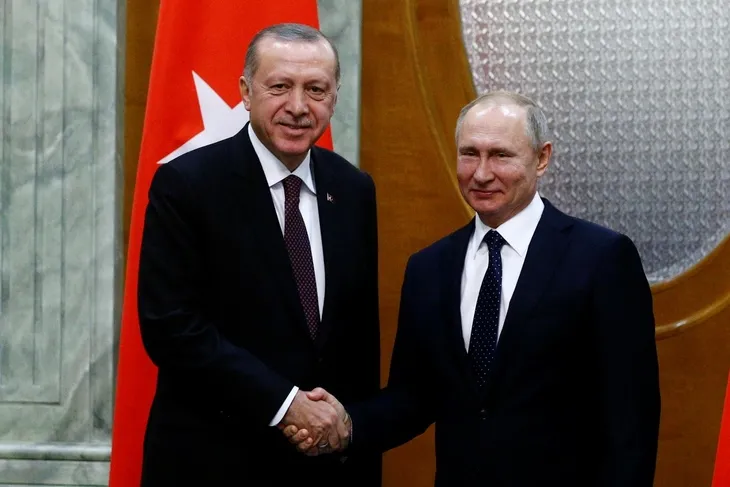 Erdoğan, Putin ve Ruhani zirvesinden kareler