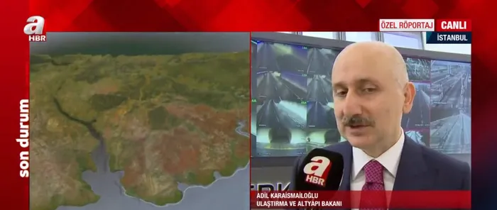 Son dakika: Avrasya Tüneli nasıl izleniyor? A Haber tünelin kalbinde! Ulaştırma ve Altyapı Bakanı Adil Karaismailoğlu A Haber’de anlattı