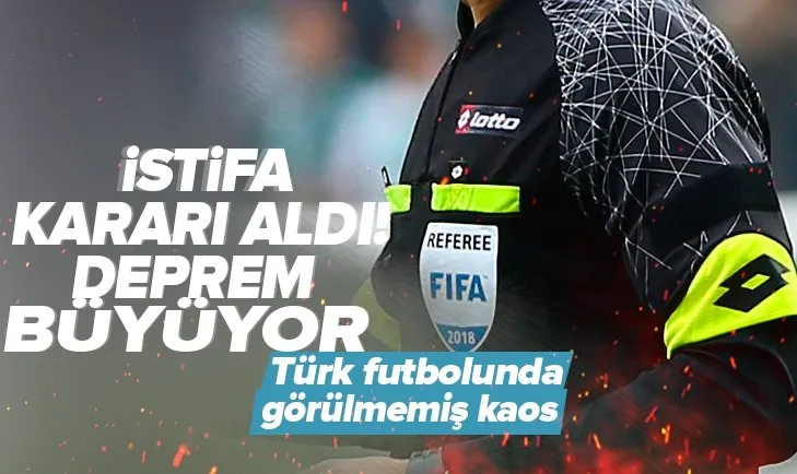 Türk futbolunda hakem depremi giderek büyüyor! Mete Kalkavan’dan istifa kararı