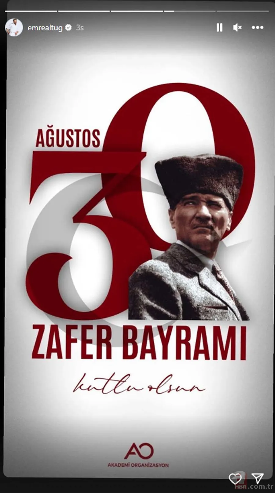 Sanat dünyasının 30 Ağustos Zafer Bayramı coşkusu! Paylaşımlar peş peşe geldi! “Hep var olsun Türkiye’m” 20