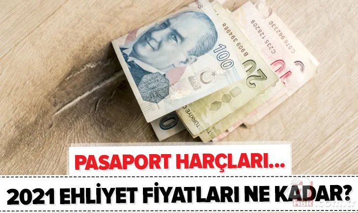Milyonları ilgilendiriyor! 2021 ehliyet fiyatları ne kadar? Pasaport ve sürücü belgesi harçları kaç TL oldu? 1
