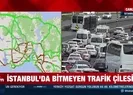 İstanbulda bitmeyen trafik çilesi!