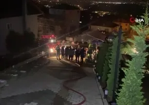 Bungalovda çıkan yangın paniğe neden oldu
