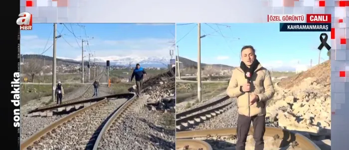 Deprem tren raylarını ne hale getirdi? A Haber’de ürküten görüntüler