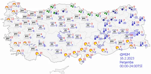 1676439878014.jpg Meteoroloji bugün kar yağacak illeri açıkladı! Hafta sonu hafa nasıl olacak? İşte 5 günlük hava durumu - 9