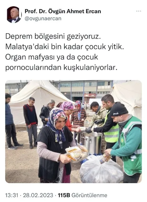 Jeofizik Mühendisi Övgün Ahmet Ercan adli kontrolle serbest bırakıldı