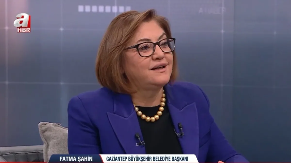 Gaziantep Büyükşehir Belediye Başkanı Fatma Şahin A Haber'de