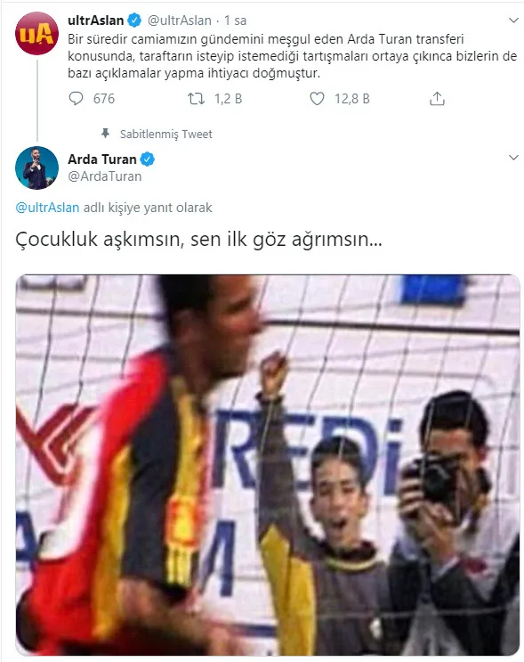 Arda Turan'dan Galatasaray'a transfer sinyali - 1
