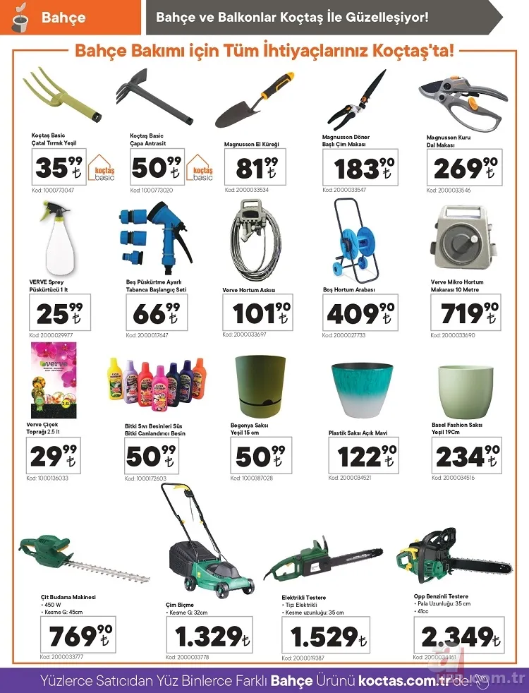 Koçtaş ekim ayı indirim kataloğu yayınlandı! Evinizi baştan aşağı tamamen değiştirebileceğiniz ürünlerin indirimli fiyatı 16