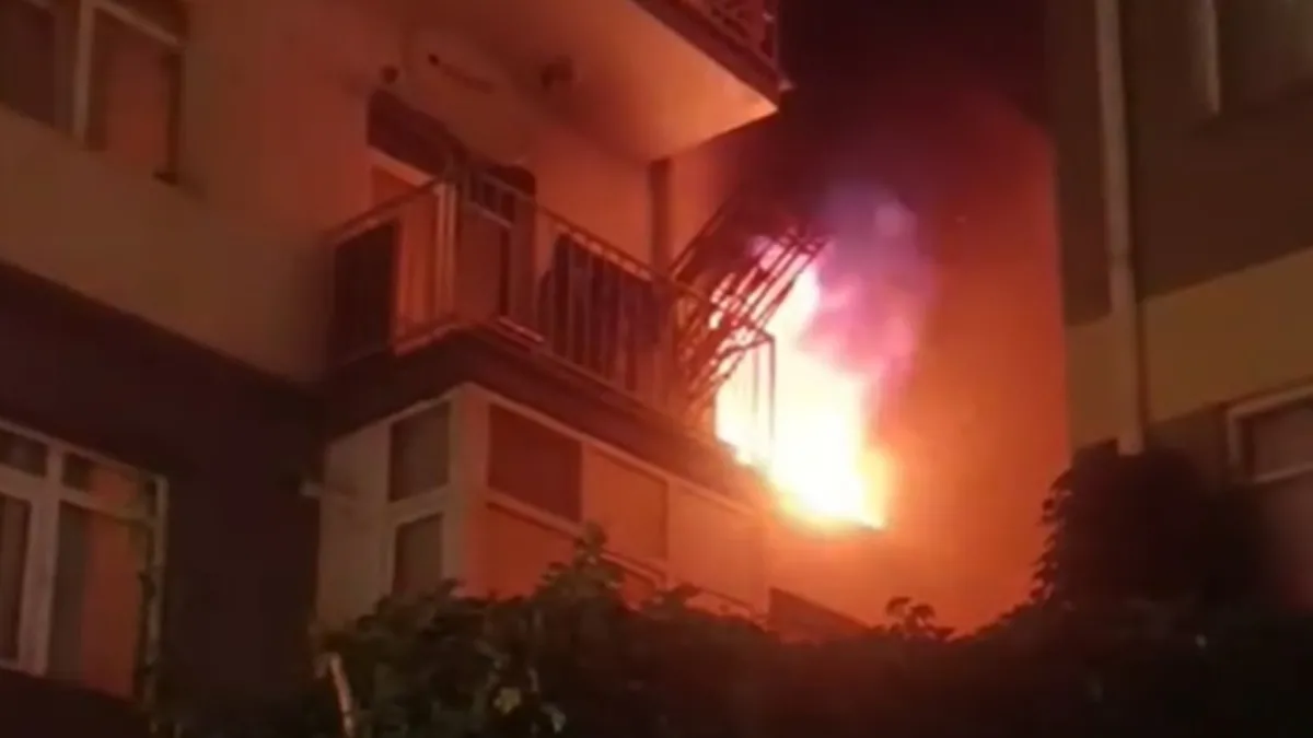 Ankara'da 7 katlı apartmanda korkutan yangın! Bina sakinleri tahliye edildi