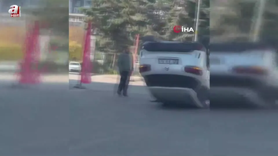 Diyarbakır’da araç takla attı: 1 yaralı